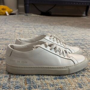 Women's Common Projects Original Achilles Leather Low-Top Sneakers White